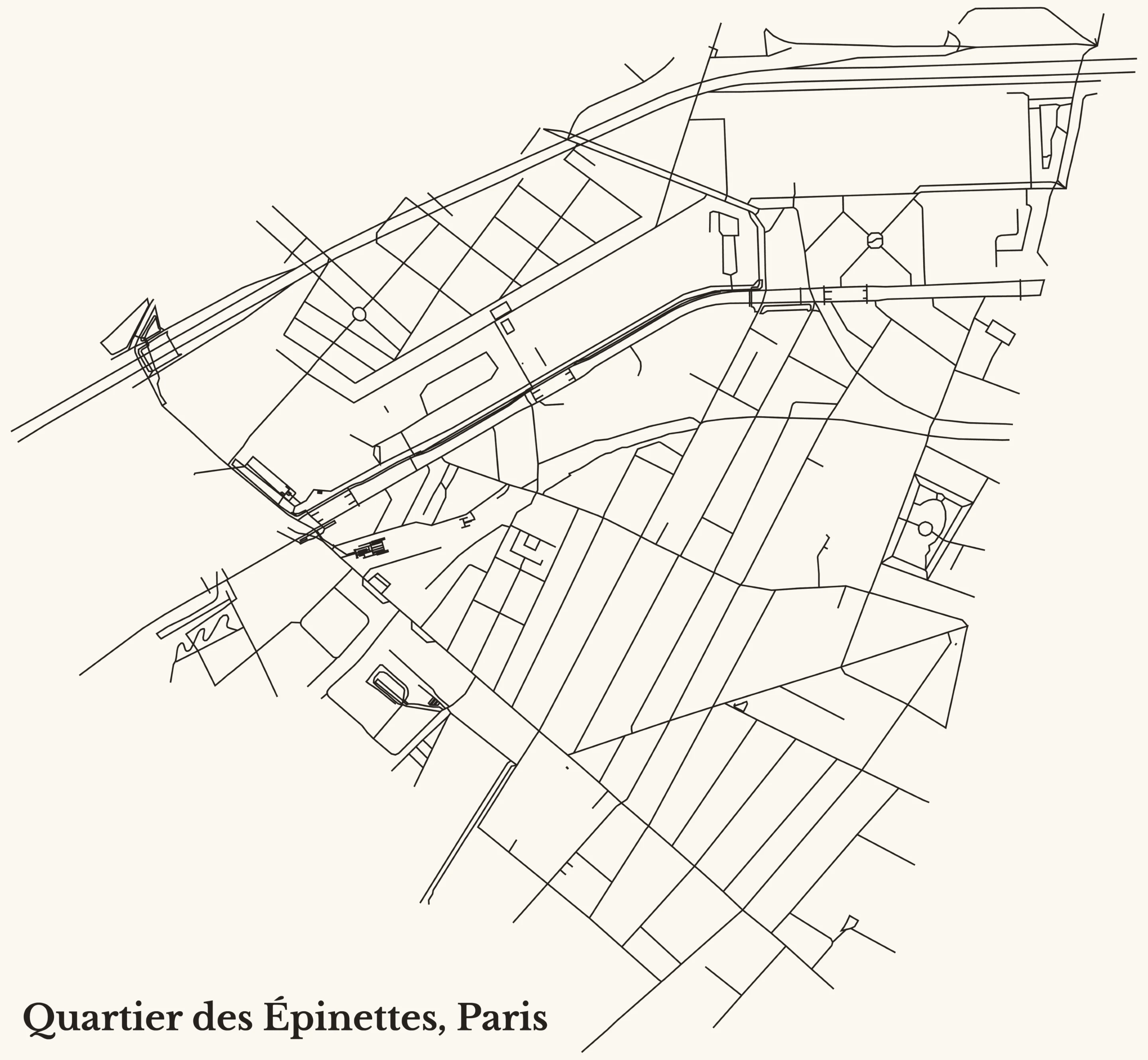quartier des Épinettes à Paris